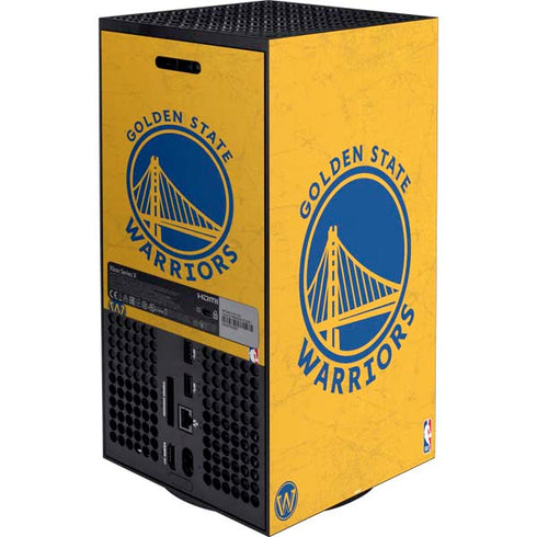 NBA Golden State Warriors Distressed XBox Series X Digital Edition Bundle Skin