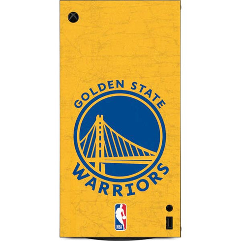 NBA Golden State Warriors Distressed XBox Series X Digital Edition Console Skin