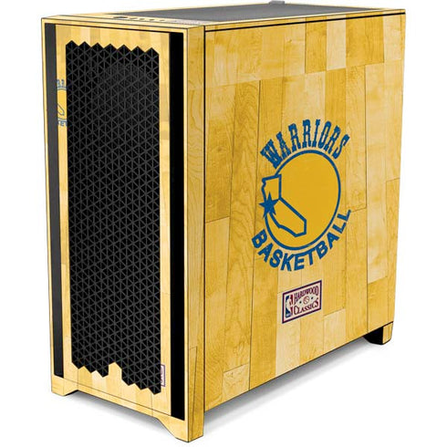 NBA Golden State Warriors Hardwood Classics Corsair 4000D Tempered Glass Mid-Tower ATX Case Skin