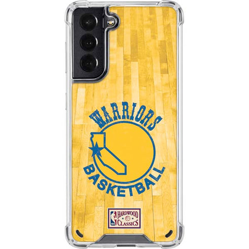 NBA Golden State Warriors Hardwood Classics Galaxy S21 5G Clear Case