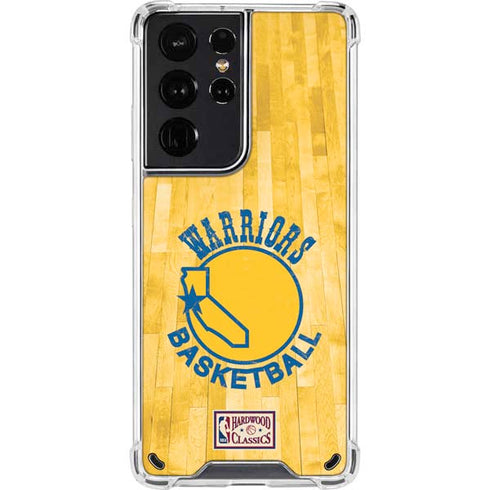 NBA Golden State Warriors Hardwood Classics Galaxy S21 Ultra 5G Clear Case