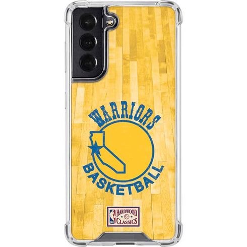 NBA Golden State Warriors Hardwood Classics Galaxy S22 Clear Case