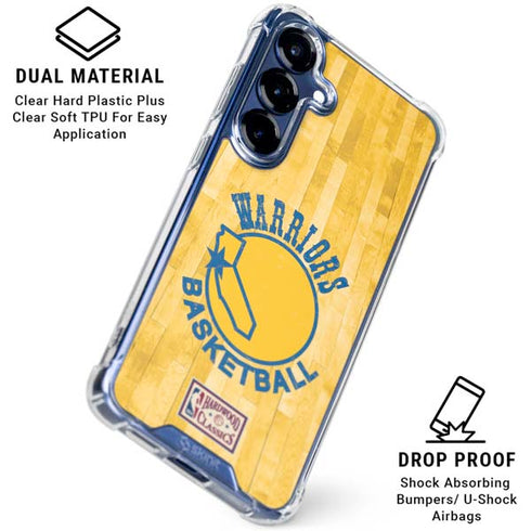 NBA Golden State Warriors Hardwood Classics Galaxy S25 Plus Clear Case