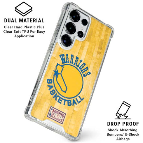 NBA Golden State Warriors Hardwood Classics Galaxy S25 Ultra Clear Case