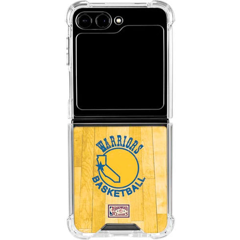 NBA Golden State Warriors Hardwood Classics Galaxy Z Flip6 Clear Case