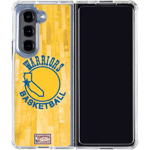 NBA Golden State Warriors Hardwood Classics Galaxy Z Fold5 5G Clear Case