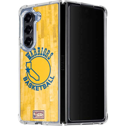 NBA Golden State Warriors Hardwood Classics Galaxy Z Fold5 5G Clear Case