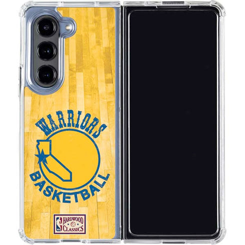 NBA Golden State Warriors Hardwood Classics Galaxy Z Fold5 5G Clear Case