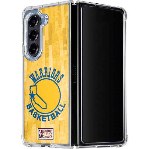 NBA Golden State Warriors Hardwood Classics Galaxy Z Fold5 5G Clear Case