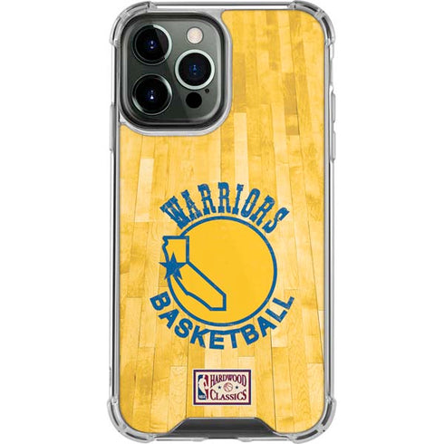 NBA Golden State Warriors Hardwood Classics iPhone 14 Pro Max Clear Case