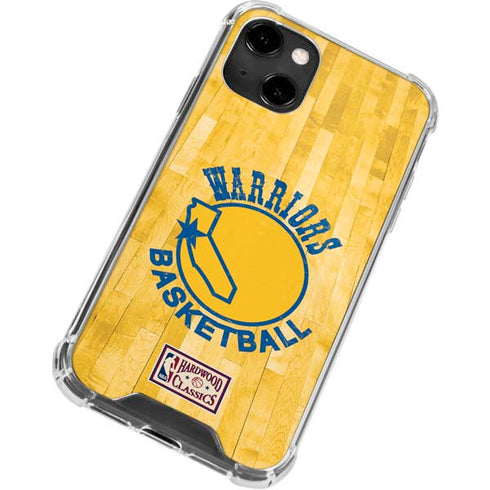 NBA Golden State Warriors Hardwood Classics iPhone 15 Plus Clear Case