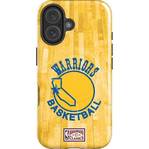 NBA Golden State Warriors Hardwood Classics iPhone 16 Plus Magsafe Impact Case