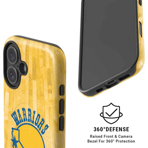 NBA Golden State Warriors Hardwood Classics iPhone 16 Plus Magsafe Impact Case