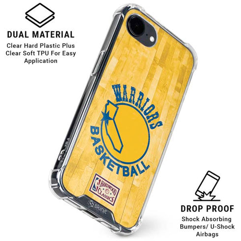 NBA Golden State Warriors Hardwood Classics iPhone 16e Clear Case
