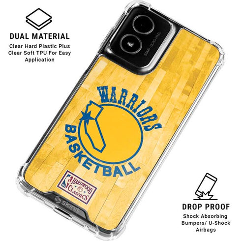 NBA Golden State Warriors Hardwood Classics Moto G Power 5G (2024) Clear Case