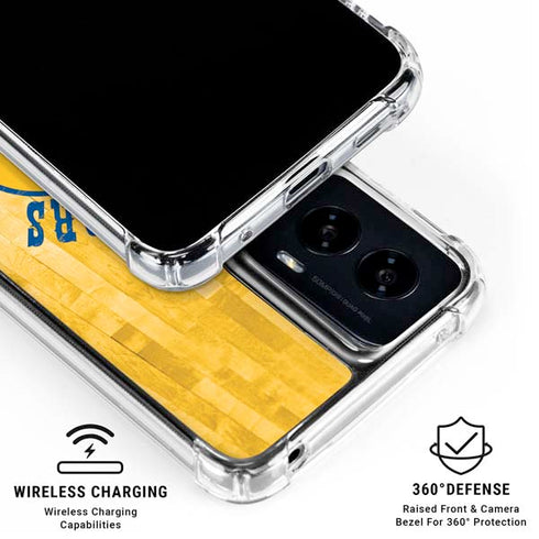 NBA Golden State Warriors Hardwood Classics Moto G Power 5G (2024) Clear Case