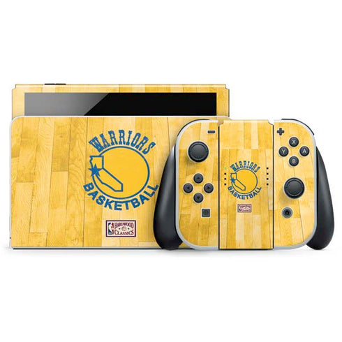 NBA Golden State Warriors Hardwood Classics Nintendo Switch OLED (2021) Skin