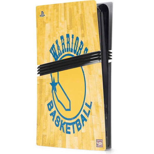 NBA Golden State Warriors Hardwood Classics PS5 Pro Console Skin