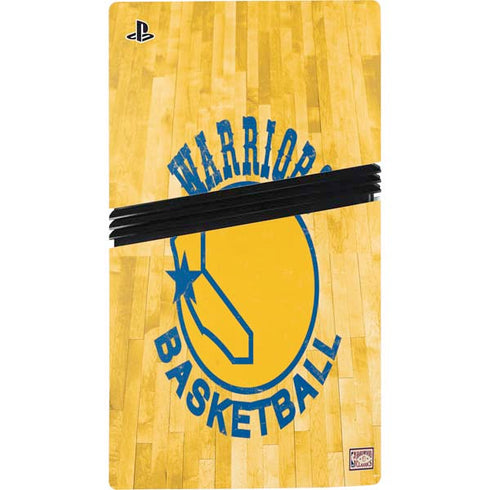 NBA Golden State Warriors Hardwood Classics PS5 Pro Console Skin