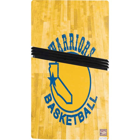 NBA Golden State Warriors Hardwood Classics PS5 Pro Console Skin