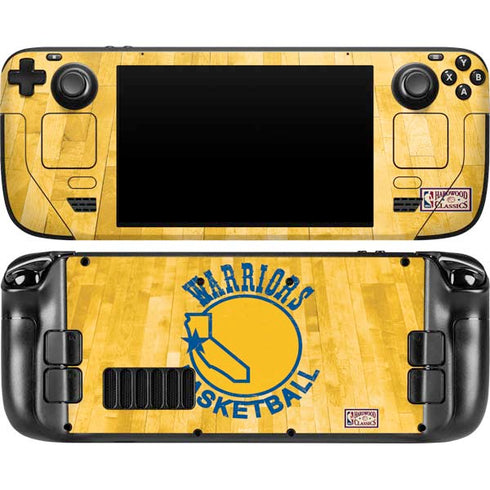 NBA Golden State Warriors Hardwood Classics Steam Deck Handheld Gaming Computer OLED Skin