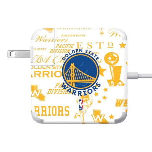 NBA Golden State Warriors Historic Blast 85W Power Adapter (15 and 17 inch MacBook Pro Charger) Skin