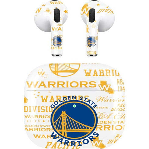 NBA Golden State Warriors Historic Blast Apple AirPods (3rd Gen 2021) Skin