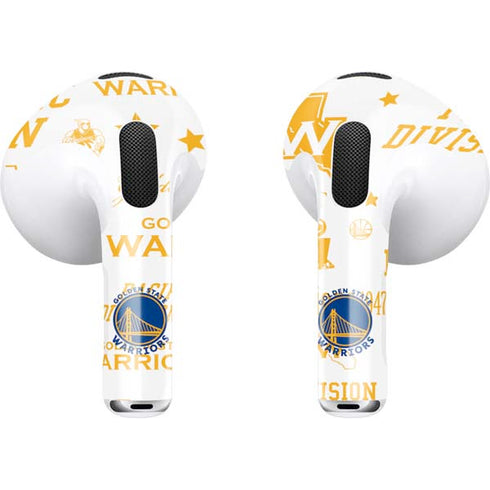 NBA Golden State Warriors Historic Blast Apple AirPods (3rd Gen 2021) Skin