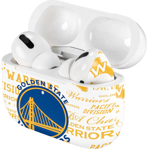 NBA Golden State Warriors Historic Blast Apple AirPods Pro Skin