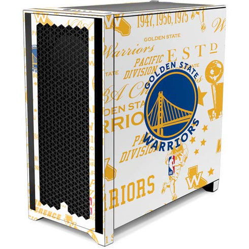 NBA Golden State Warriors Historic Blast Corsair 4000D Tempered Glass Mid-Tower ATX Case Skin