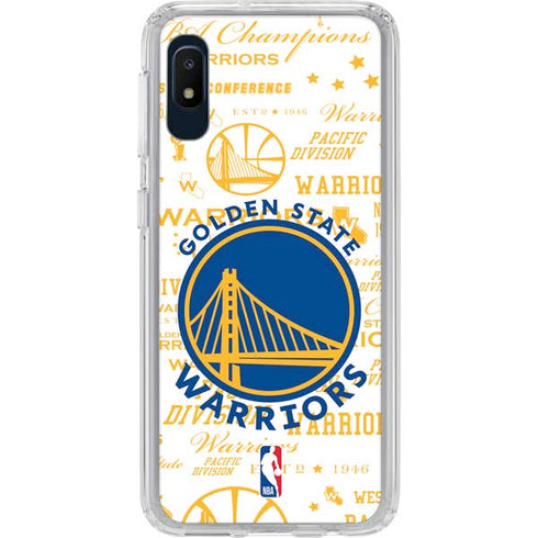 NBA Golden State Warriors Historic Blast Galaxy A10e Clear Case