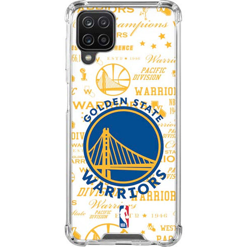 NBA Golden State Warriors Historic Blast Galaxy A12 Clear Case