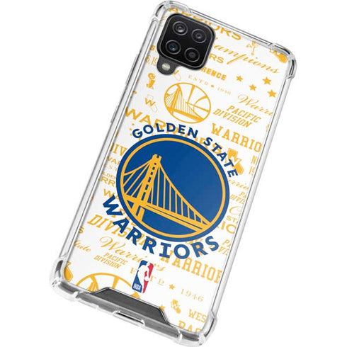 NBA Golden State Warriors Historic Blast Galaxy A12 Clear Case