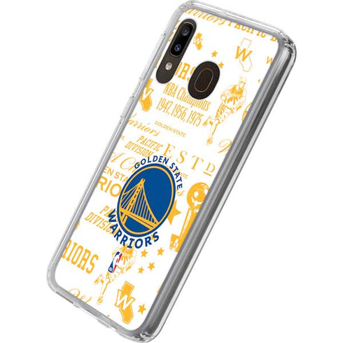 NBA Golden State Warriors Historic Blast Galaxy A20 Clear Case
