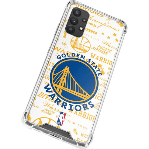 NBA Golden State Warriors Historic Blast Galaxy A32 5G Clear Case