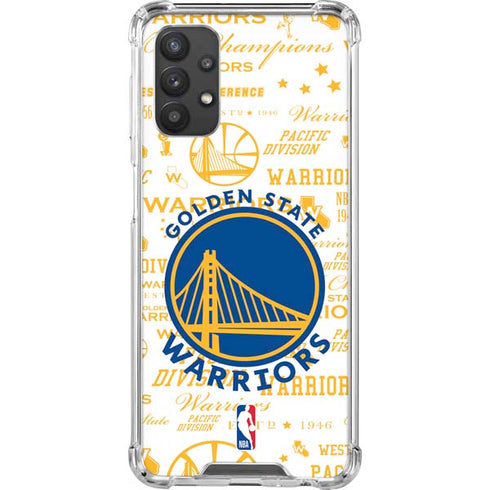 NBA Golden State Warriors Historic Blast Galaxy A32 5G Clear Case