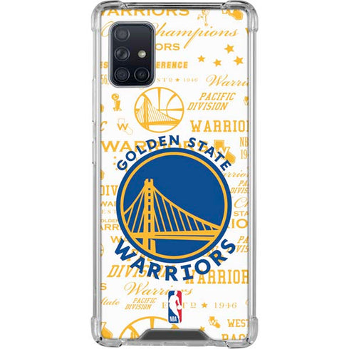 NBA Golden State Warriors Historic Blast Galaxy A51 5G Clear Case