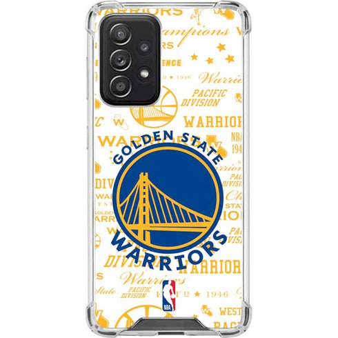 NBA Golden State Warriors Historic Blast Galaxy A52 5G Clear Case
