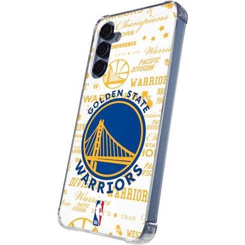 NBA Golden State Warriors Historic Blast Galaxy A55 5G Clear Case