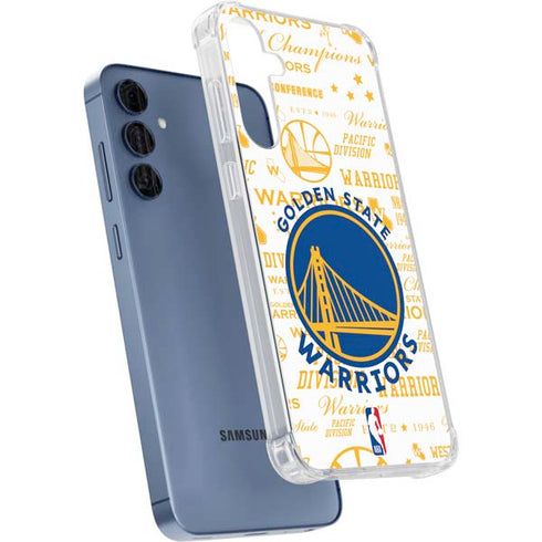 NBA Golden State Warriors Historic Blast Galaxy A55 5G Clear Case