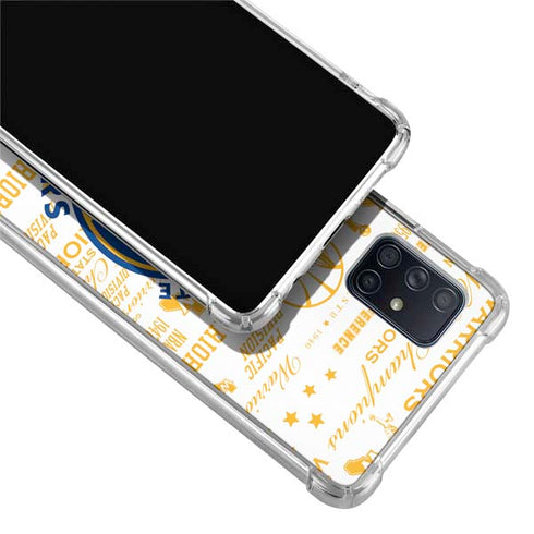 NBA Golden State Warriors Historic Blast Galaxy A71 5G Clear Case