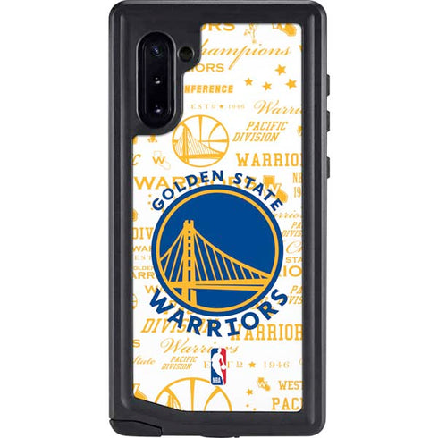 NBA Golden State Warriors Historic Blast Galaxy Note 10 Waterproof Case