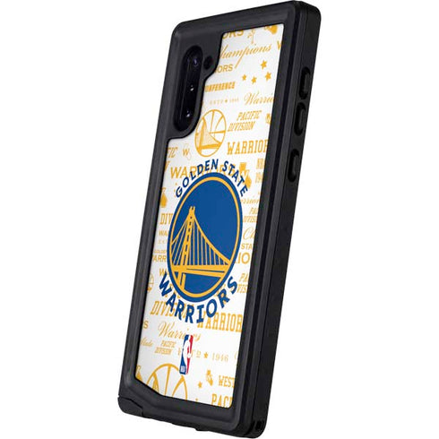 NBA Golden State Warriors Historic Blast Galaxy Note 10 Waterproof Case