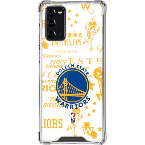 NBA Golden State Warriors Historic Blast Galaxy Note20 5G Clear Case