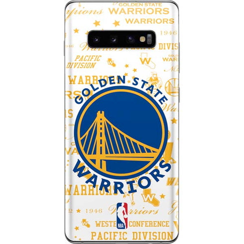 NBA Golden State Warriors Historic Blast Galaxy S10 Plus Skin