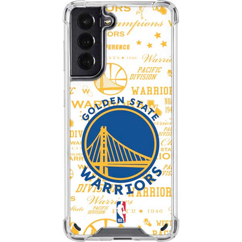 NBA Golden State Warriors Historic Blast Galaxy S21 5G Clear Case