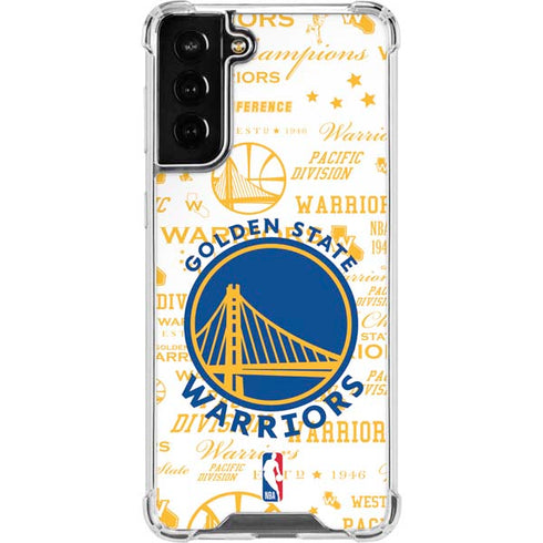 NBA Golden State Warriors Historic Blast Galaxy S21 FE Clear Case
