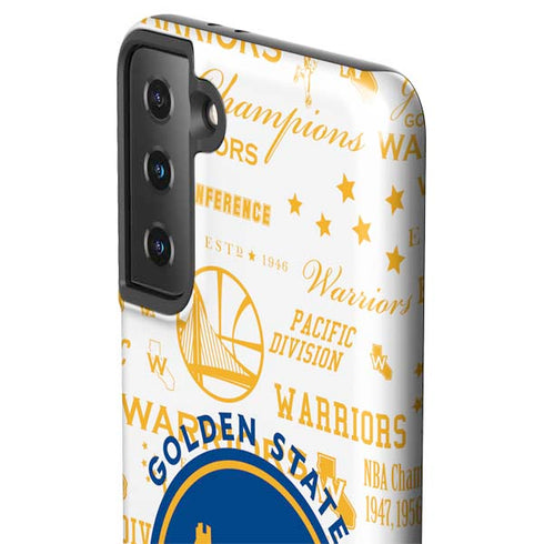 NBA Golden State Warriors Historic Blast Galaxy S21 FE Pro Case