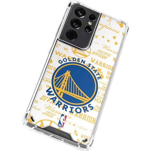 NBA Golden State Warriors Historic Blast Galaxy S21 Ultra 5G Clear Case