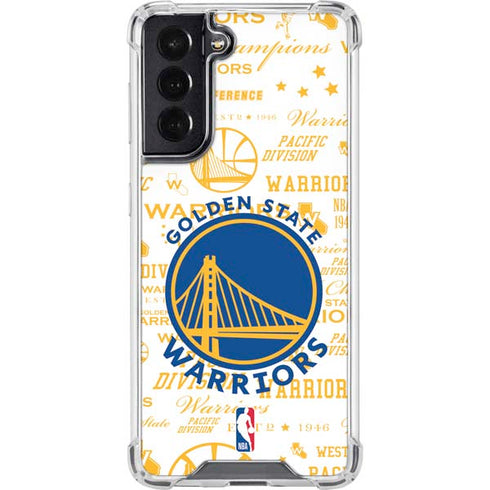 NBA Golden State Warriors Historic Blast Galaxy S22 Clear Case